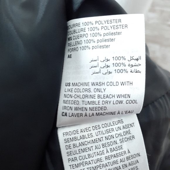 Charter Club Quilted Vest S Black Gray Accents 942 - Picture 7 of 7